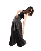Super Flare Fit Jeans - Dark Gray - GENOA