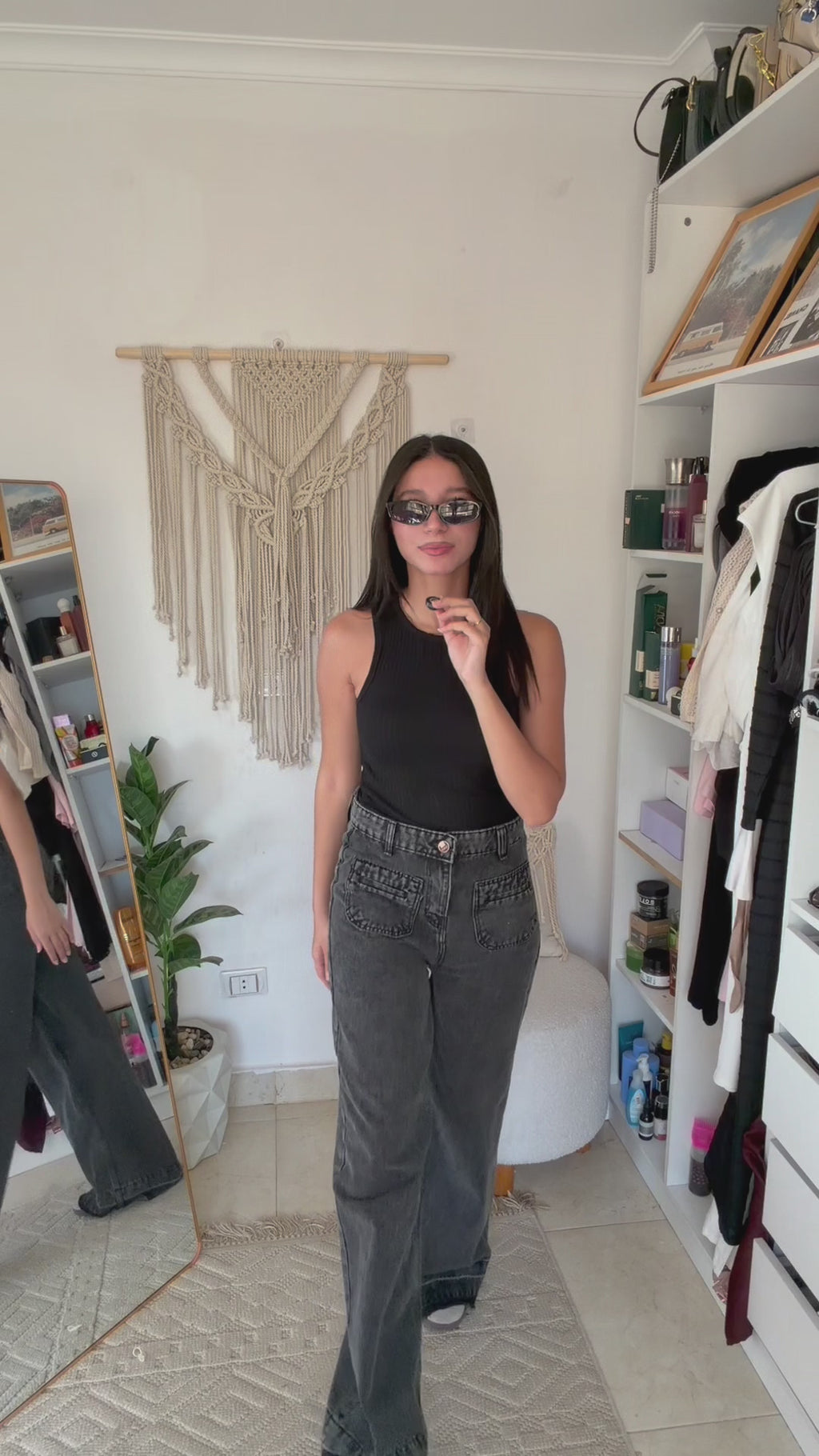 Blue Wide Leg Jeans Unisex - Stylish & Trendy