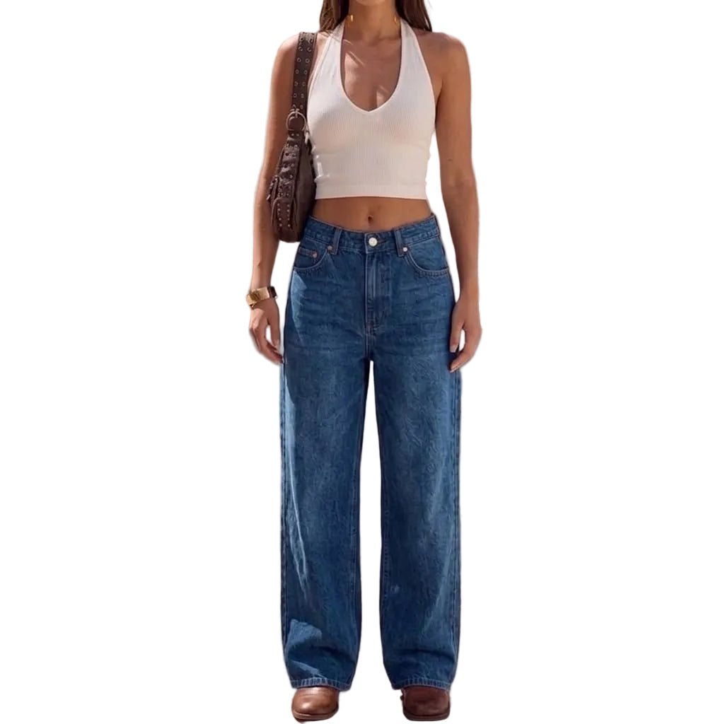 Straight Fit Jeans - Classic Blue - GENOA