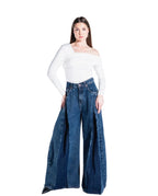 Super Flare Fit Jeans - Dark Blue - GENOA