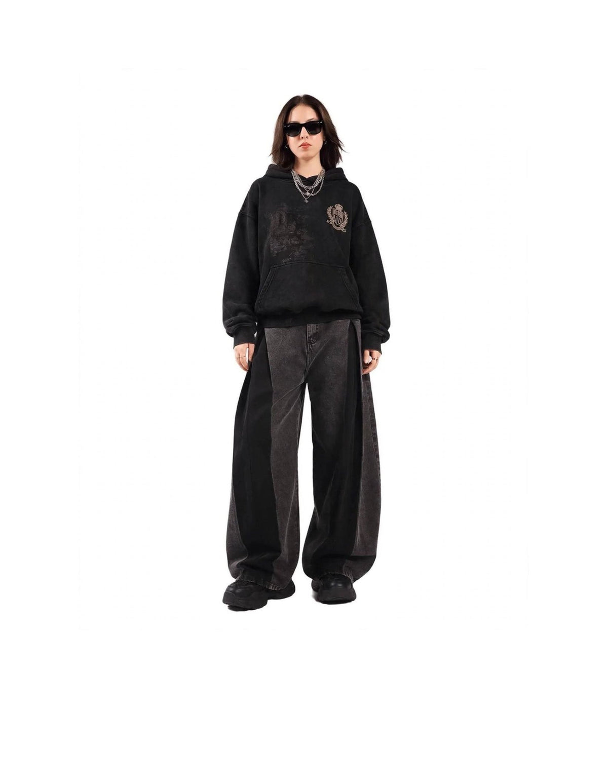 Super Flare Fit Jeans - Dark Gray - GENOA