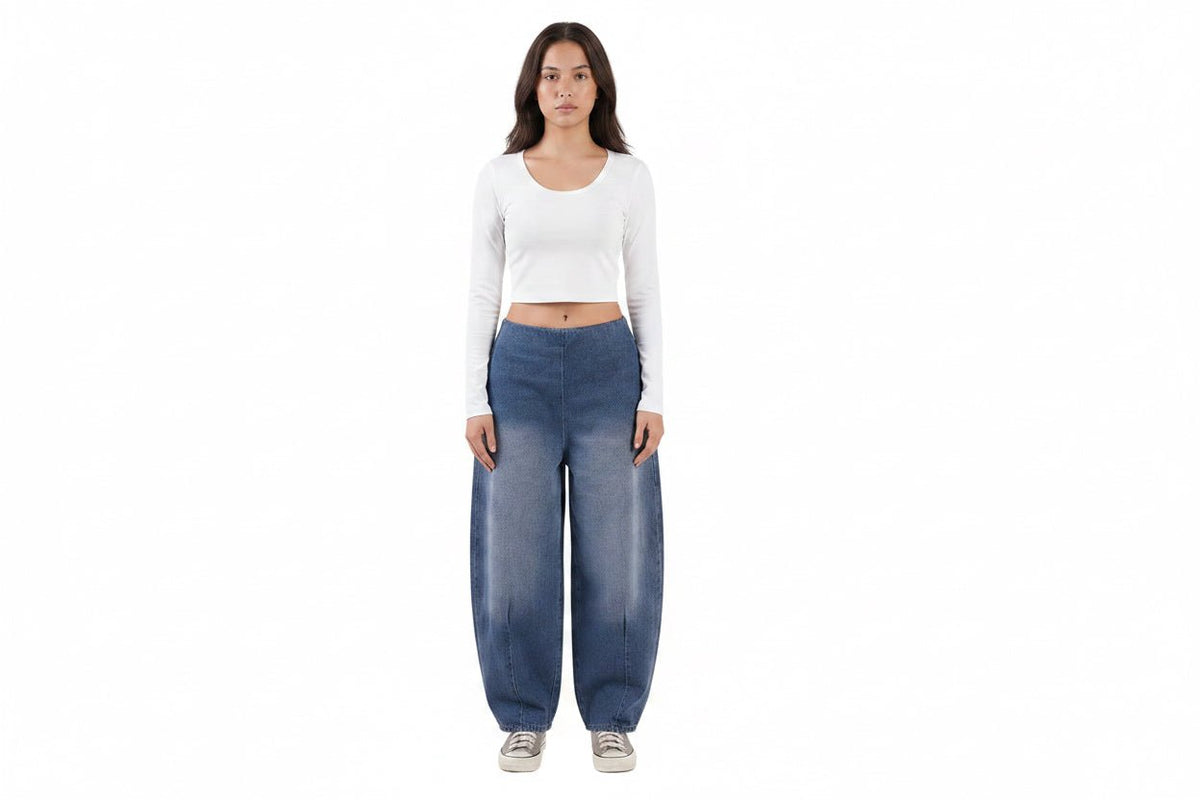 The Sovereign Elastic Jeans - Blue - GENOA