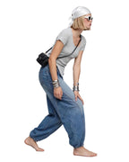 Ultra Loose Barrel Jeans - Blue - GENOA