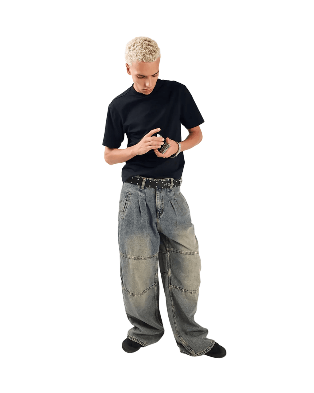 Olive Wide Leg Jeans Unisex - Stylish & Trendy - GENOA