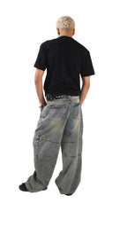 Olive Wide Leg Jeans Unisex - Stylish & Trendy - GENOA