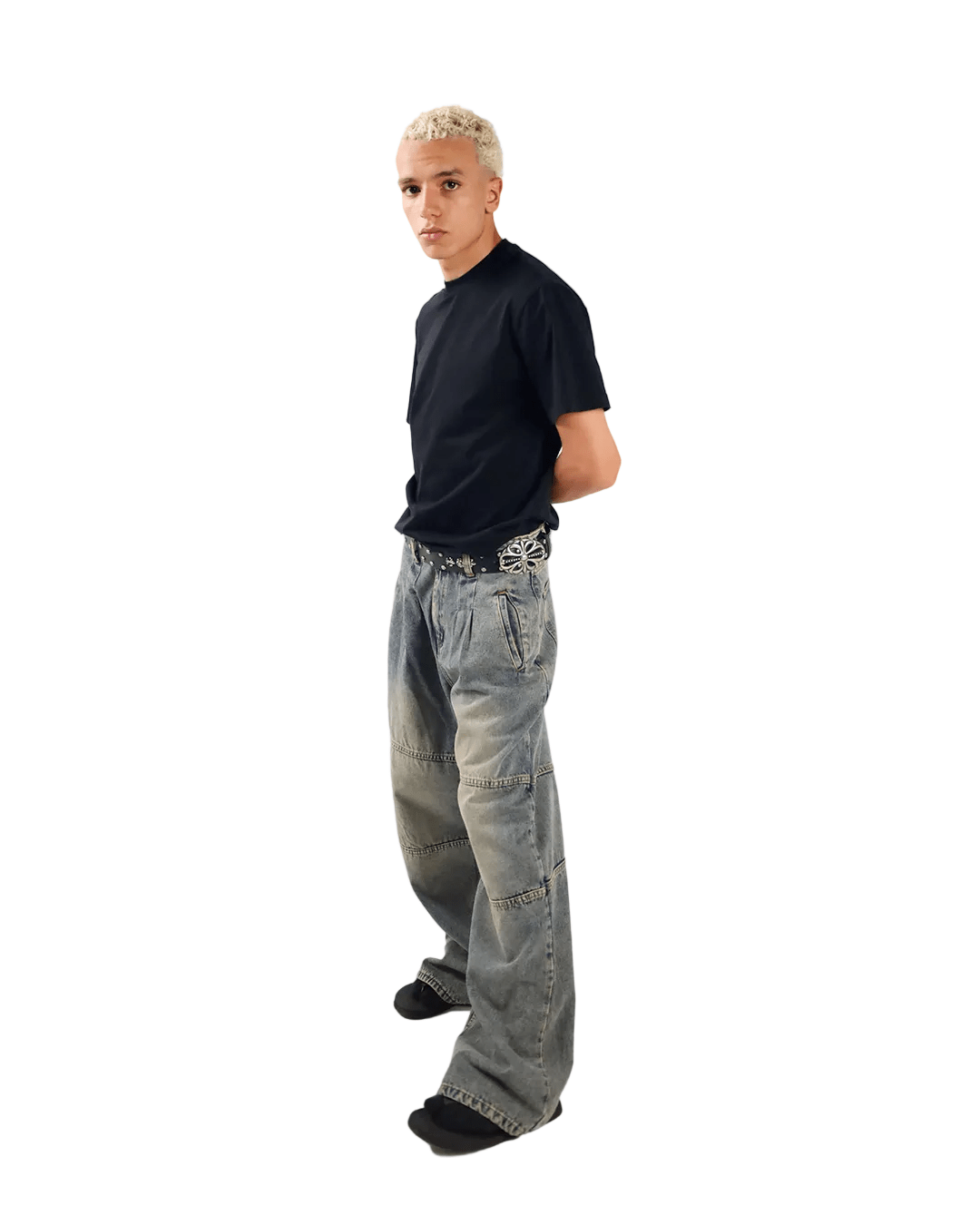 Olive Wide Leg Jeans Unisex - Stylish & Trendy - GENOA